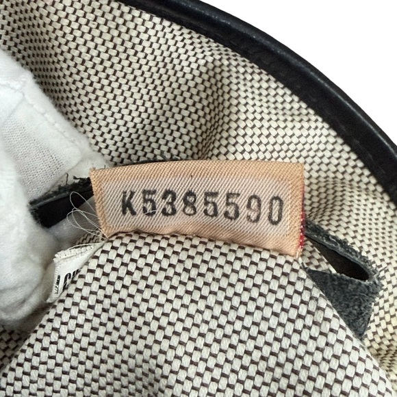 Authentic Dooney & Bourke Monogram Black Grey Bucket Bag - Picture 13 of 14